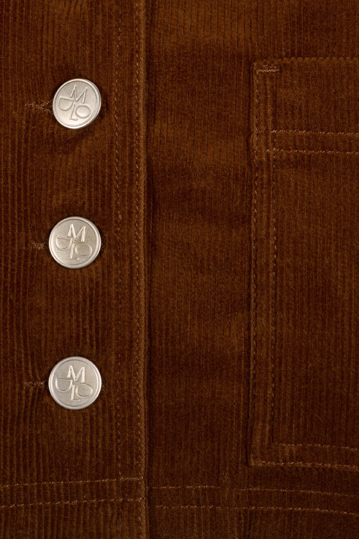 Maria de la Orden | Dean Jacket in Brown Corduroy - Cropped Tan-Corduroy