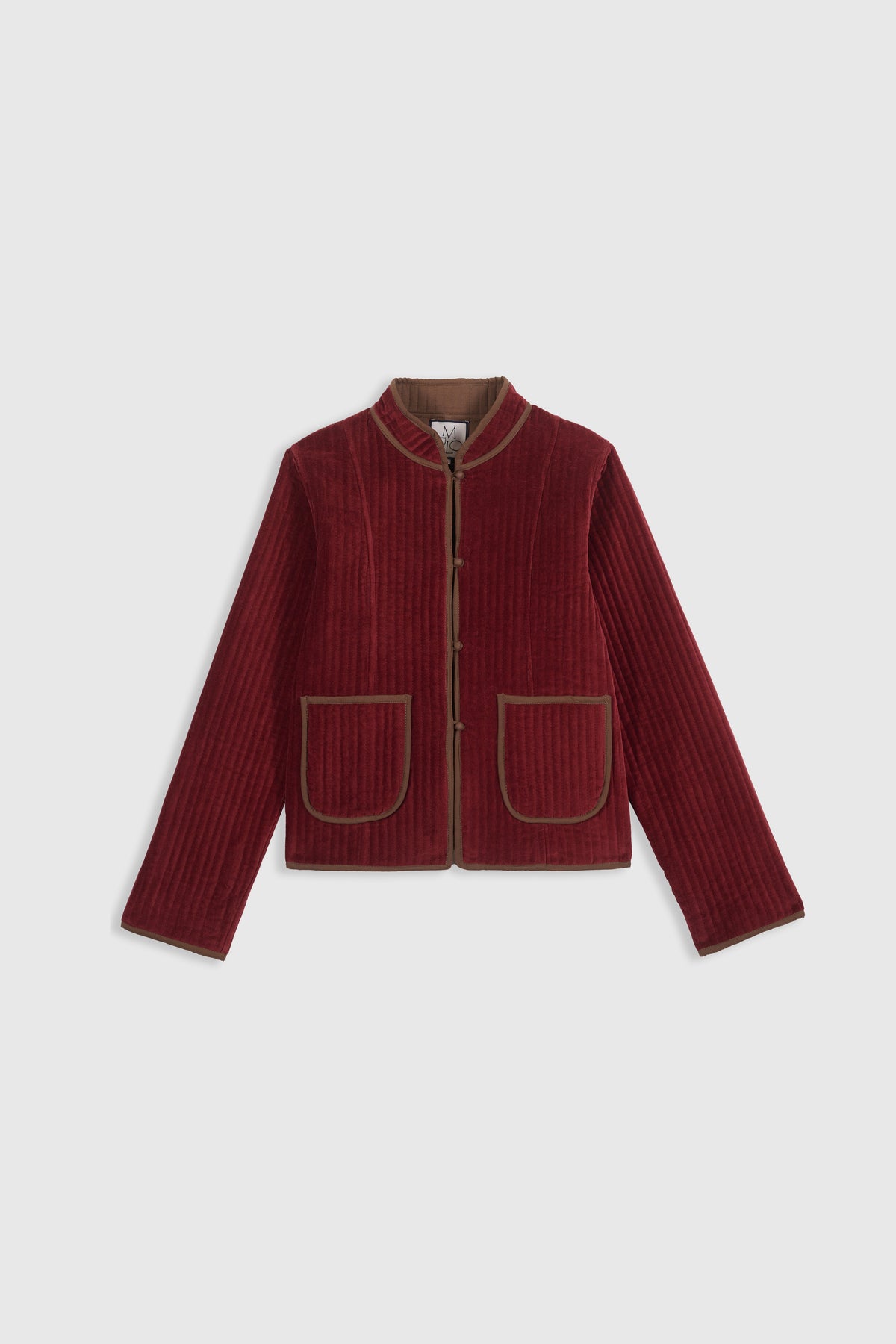 MARIA DE LA ORDEN-698 FITTONIA JACKET-CABERNET_01.jpg