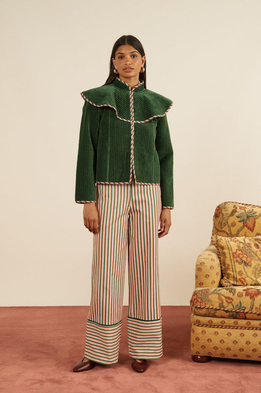 Coat Jardin Jacket Green-Velvet