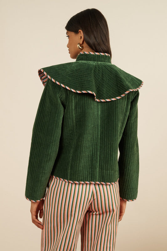 Coat Jardin Jacket Green-Velvet