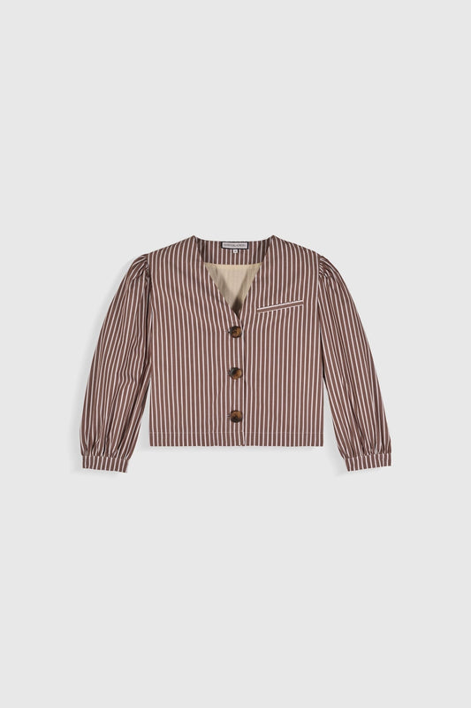 Jacket Jiselle Jacket Brown-Stripes