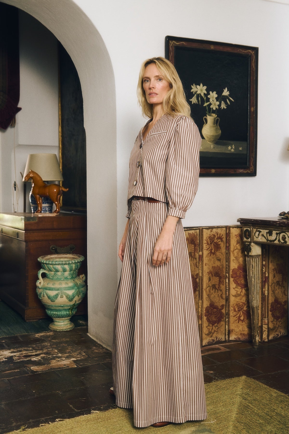 Jacket Jiselle Jacket Brown-Stripes