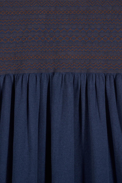 MARIA DE LA ORDEN-698 LONG OWL KNIT SKIRT-NAVY_04.jpg