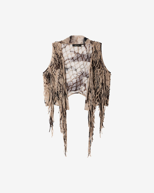 Gilet Fally Beige-Brown