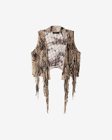 Gilet Fally Beige-Brown