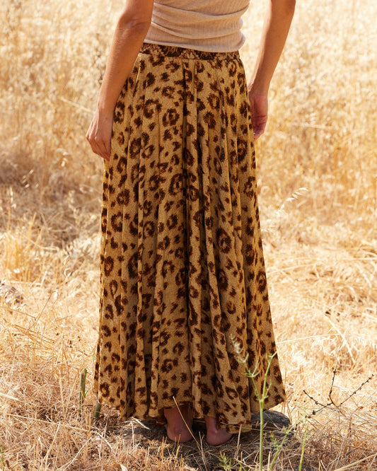 Skirt Lino Leopard