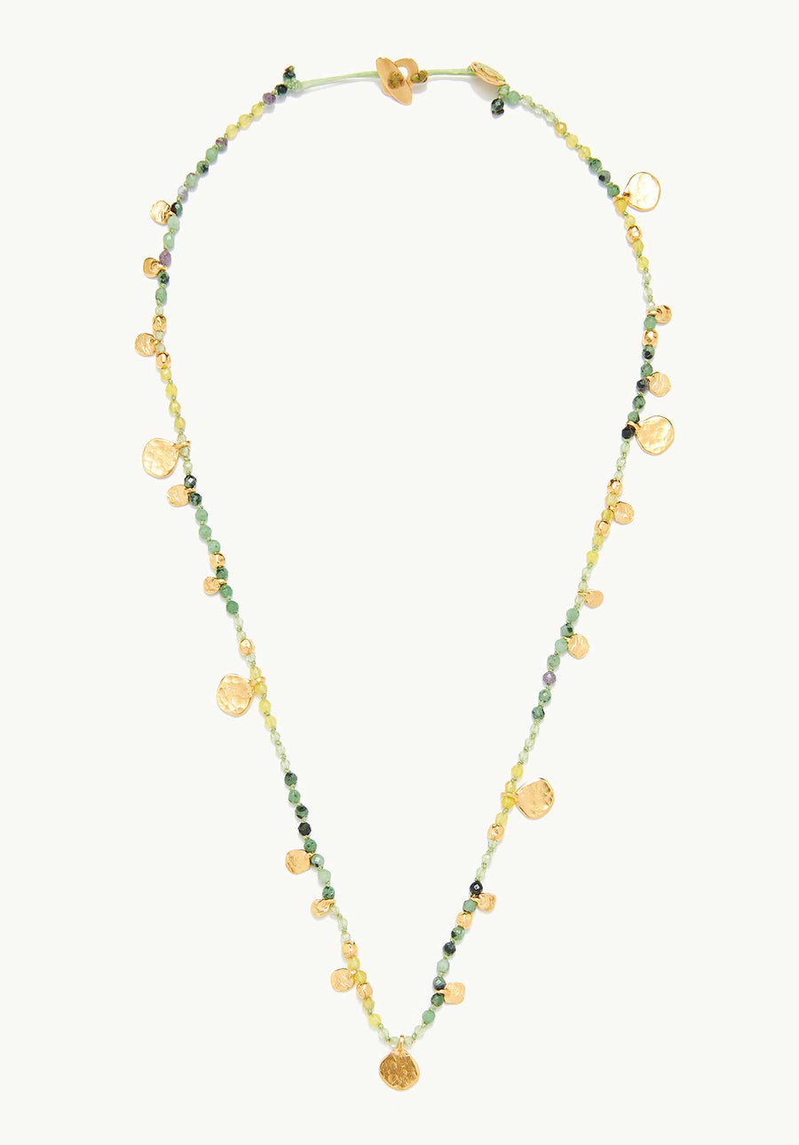 N38a-g Necklace Smarties Short Zoisite