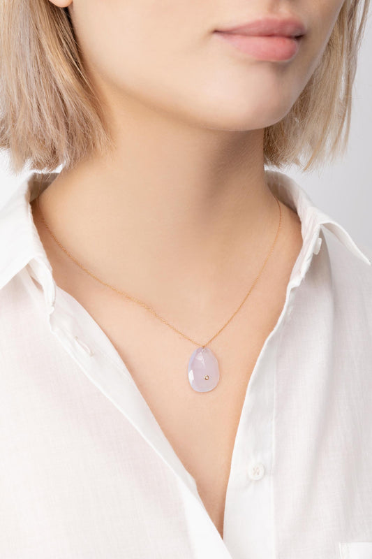 Necklace Nan100 Chalcedony