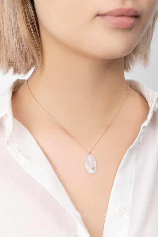 Necklace Nan100 Chalcedony