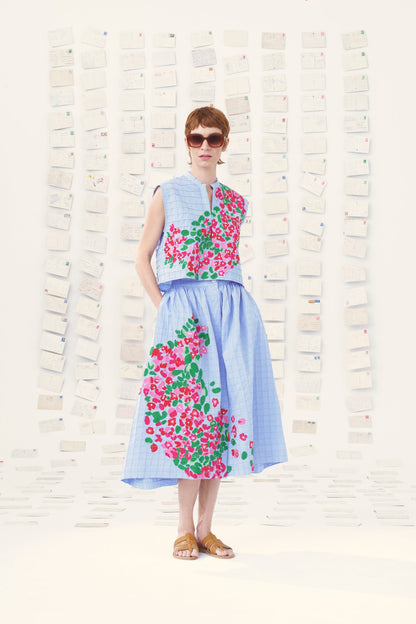 Blouse 19 Top Gaia Blue-Chine