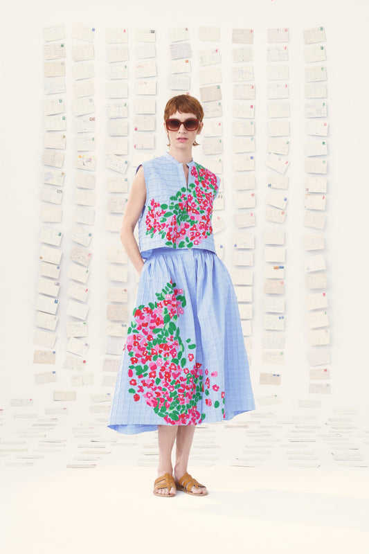 Blouse 19 Top Gaia Blue-Chine