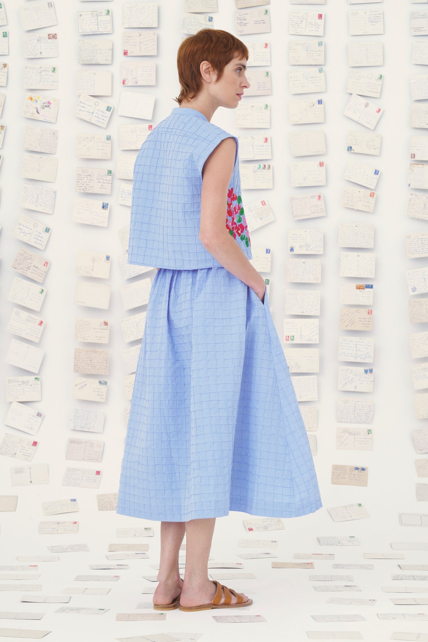 Blouse 19 Top Gaia Blue-Chine