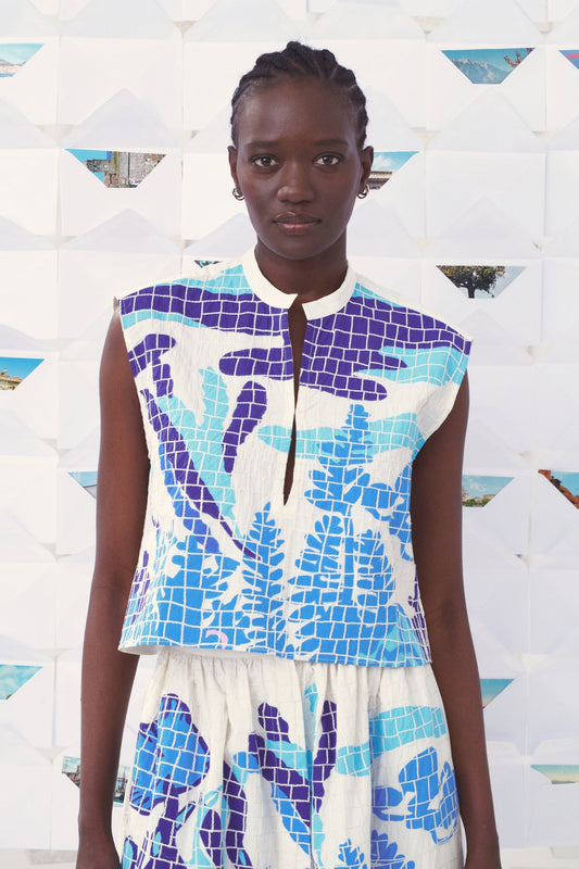 Blouse 22 Top Gaia Blue