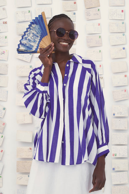 Shirt 23 Shirt Lulu White-Royal-Blue