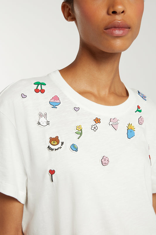 Tshirt Tee004d White