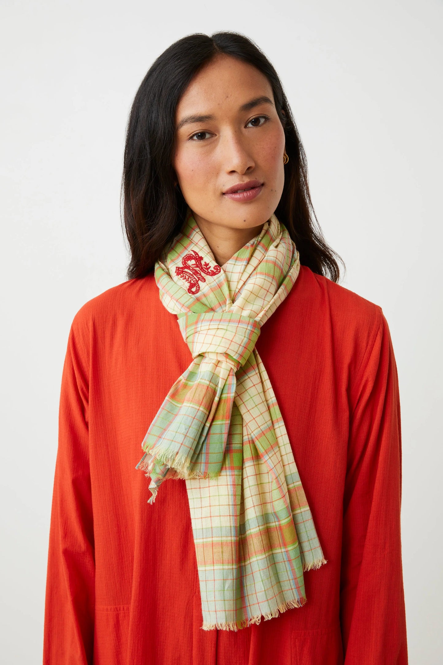 Scarf Alphabet 825 Matcha