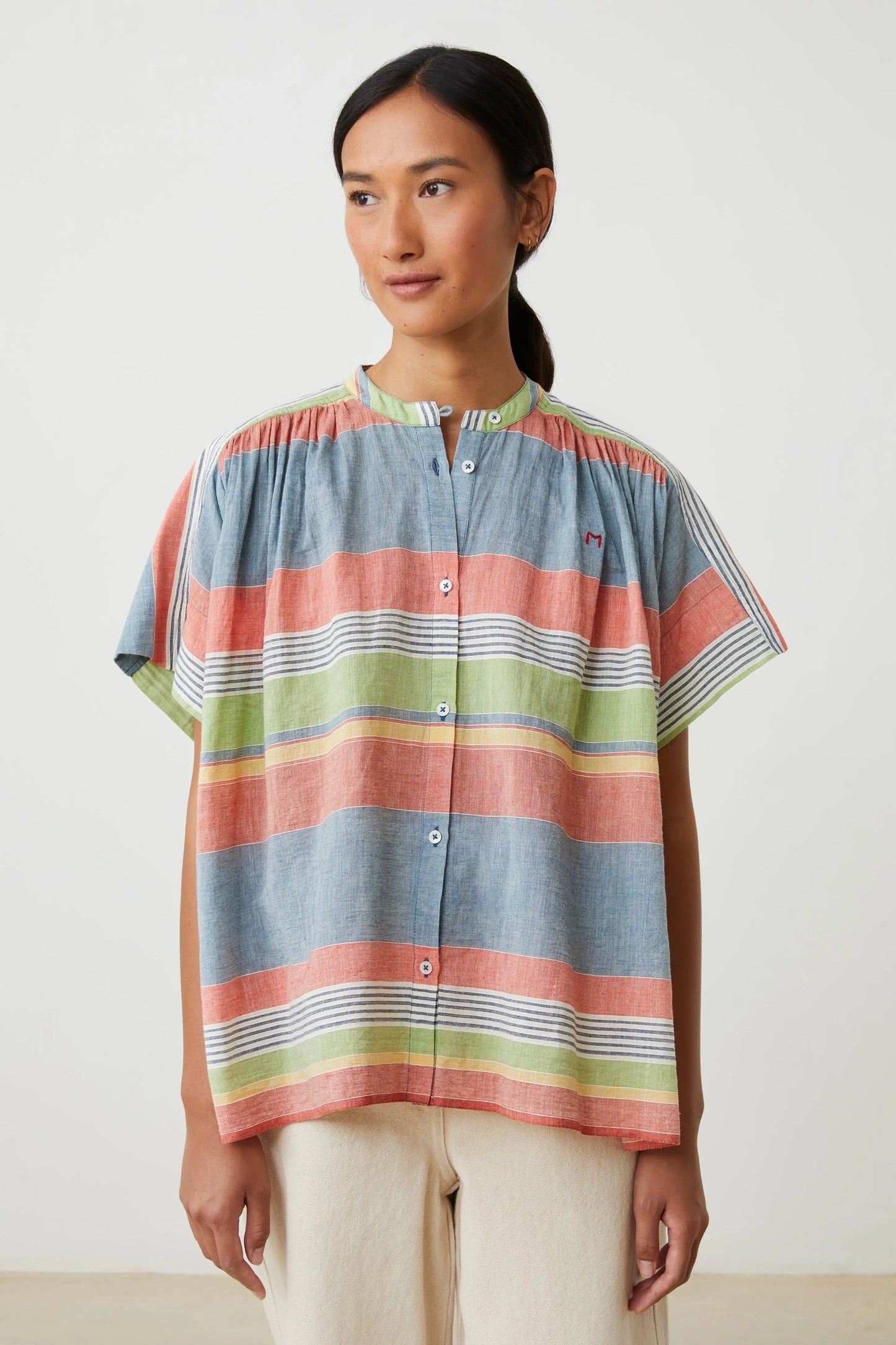 Blouse Max 775 Sand-Stripes-Multico