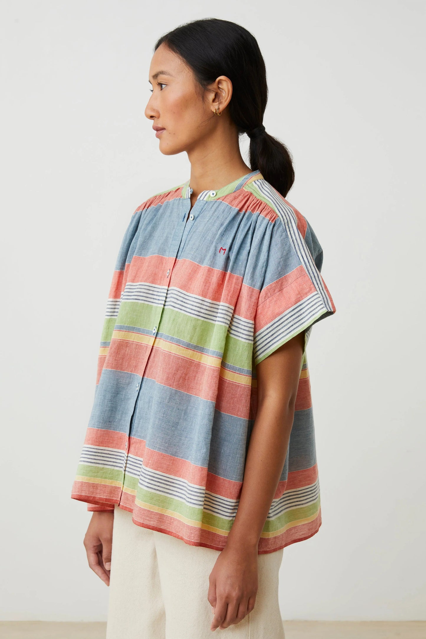 Blouse Max 775 Sand-Stripes-Multico