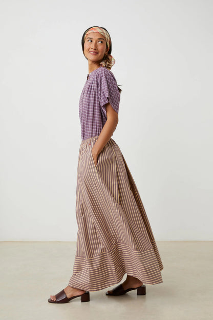 Skirt Paule 836 Pop-Stripes-Garnet