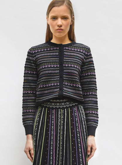 Cardigan Bridge3 Deep-Black-Multi