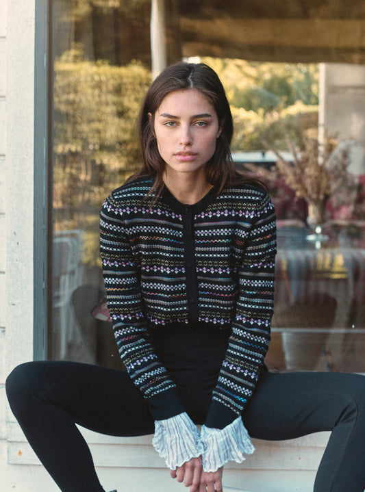 Cardigan Bridge3 Deep-Black-Multi