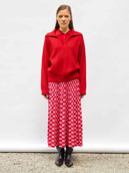 Skirt Delicate Neon-Pink-Bright-Red