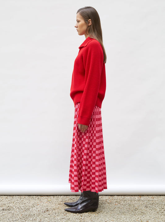 Skirt Delicate Neon-Pink-Bright-Red