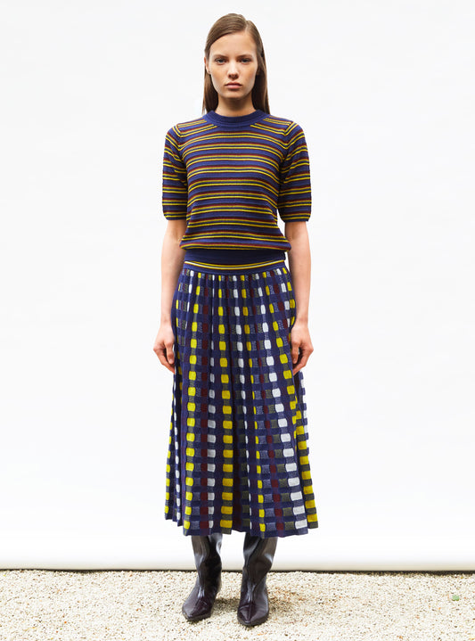 Skirt Delicate3 Indigo-Multi-2