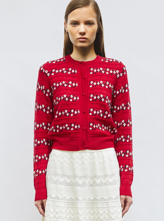 Cardigan Dessert Garance-Red