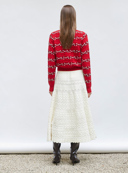 Cardigan Dessert Garance-Red