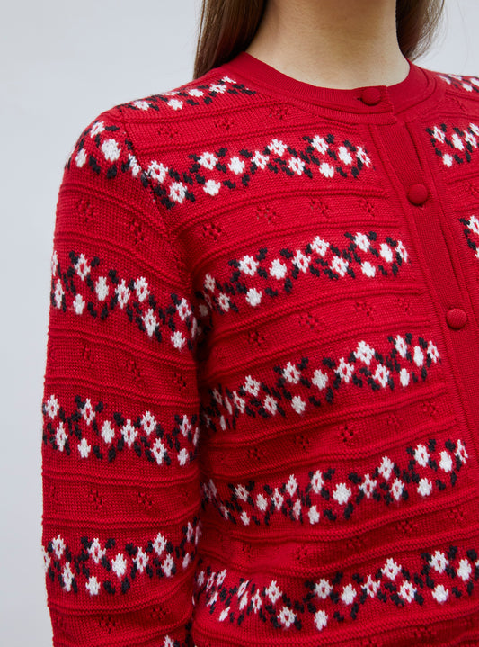 Cardigan Dessert Garance-Red
