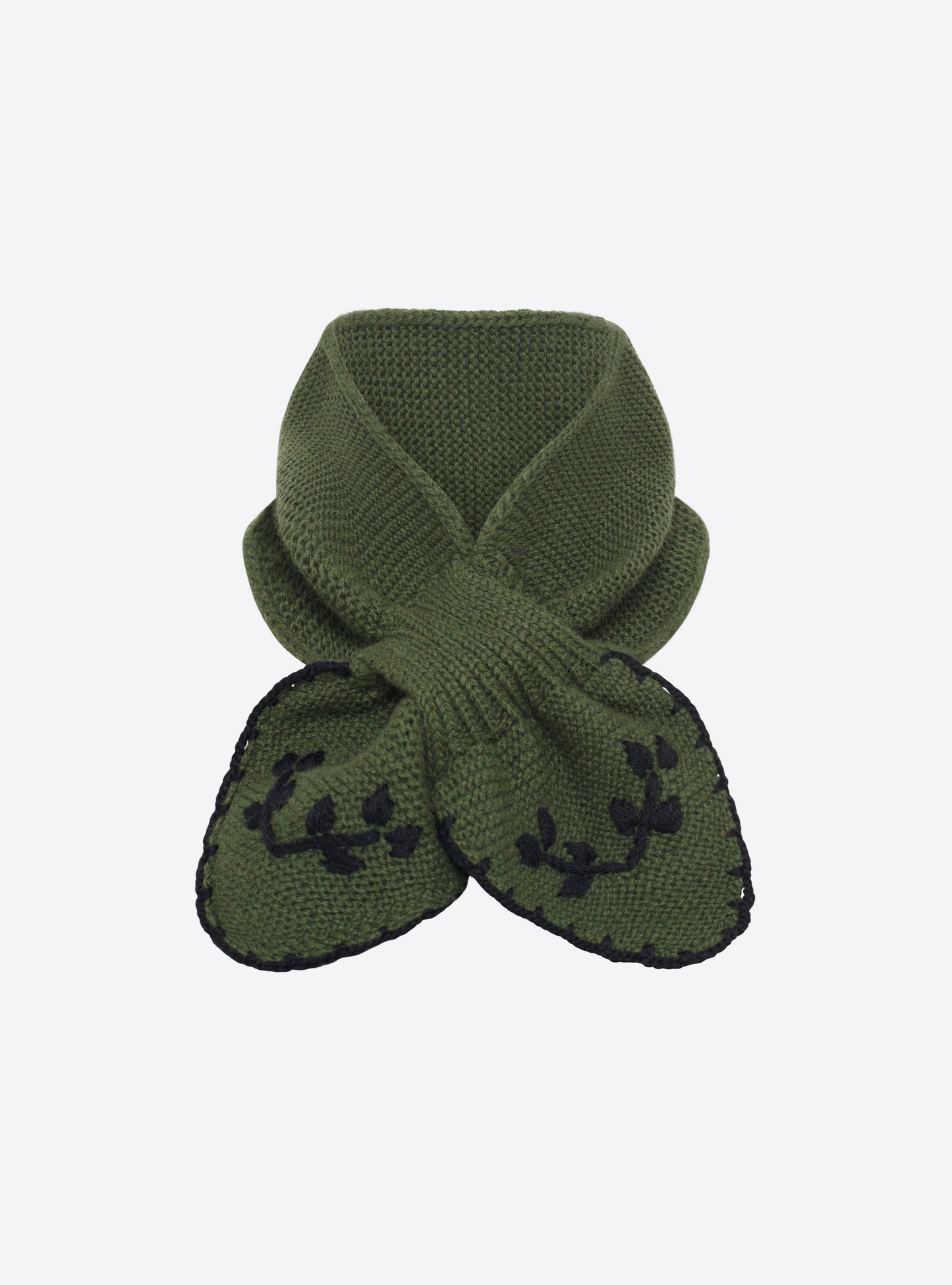 Scarf Dolce Khaki-Deep-Black