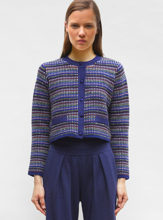 Cardigan Donut Indigo-Multi
