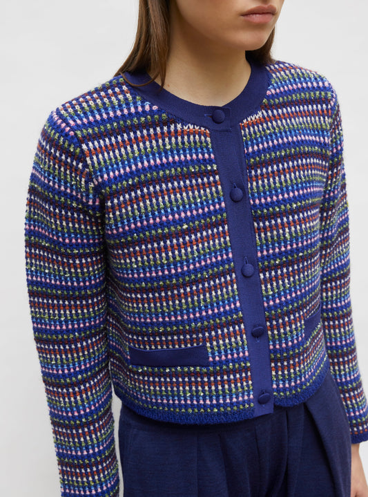 Cardigan Donut Indigo-Multi