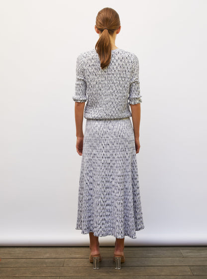 Molli Women’s Origami Knit Cardigan 100% Virgin Wool - Milk-Multi Grey Milk-Multi-Grey