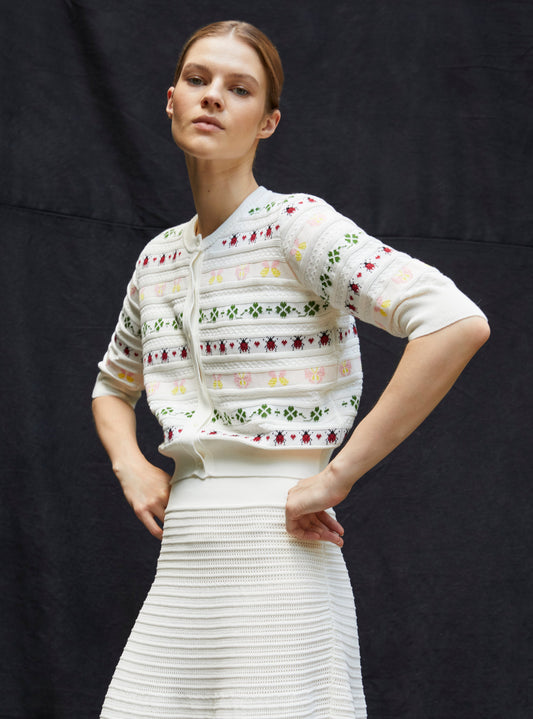 Cardigan Espoir Milk-Multi