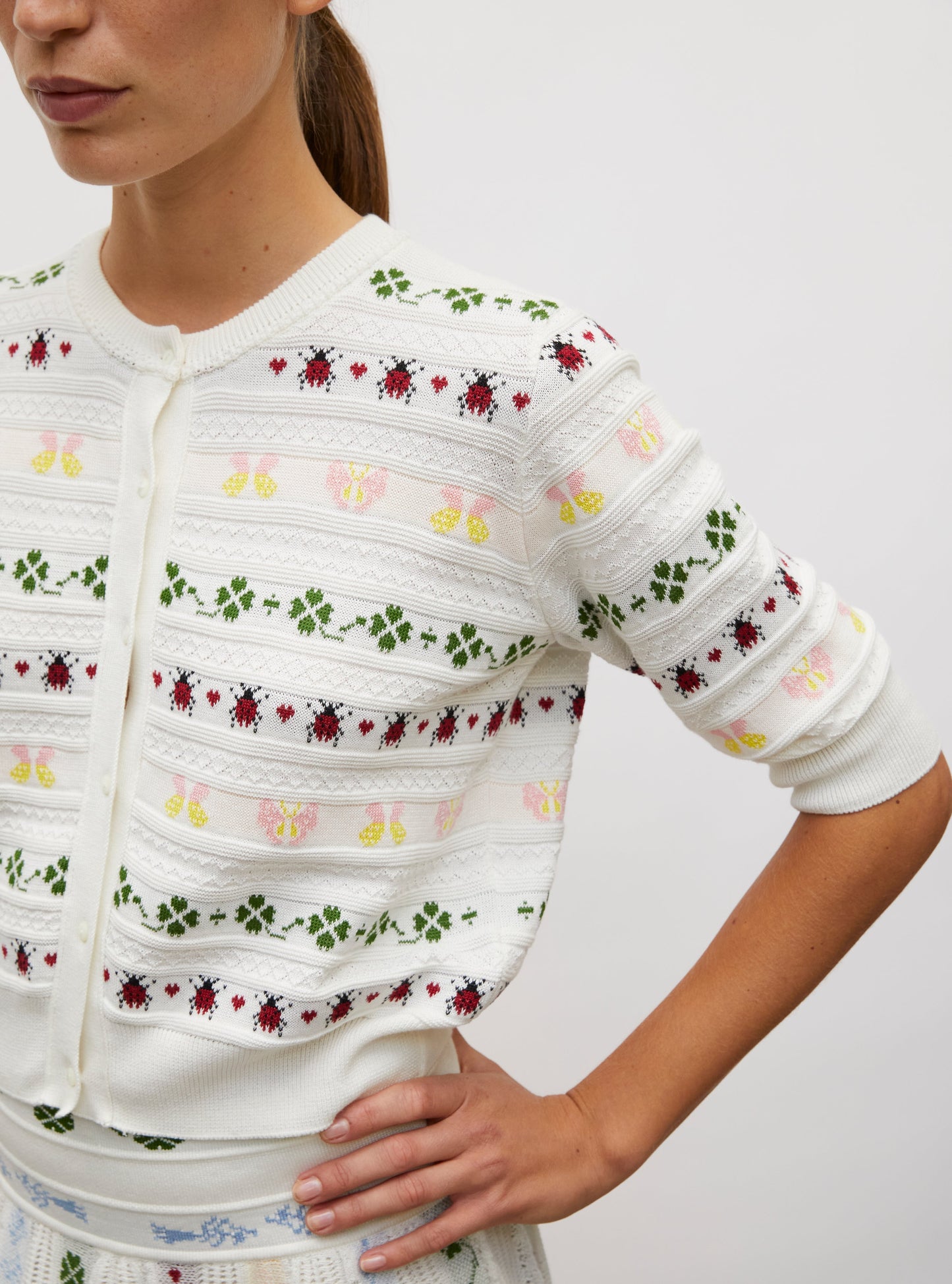 Cardigan Espoir Milk-Multi