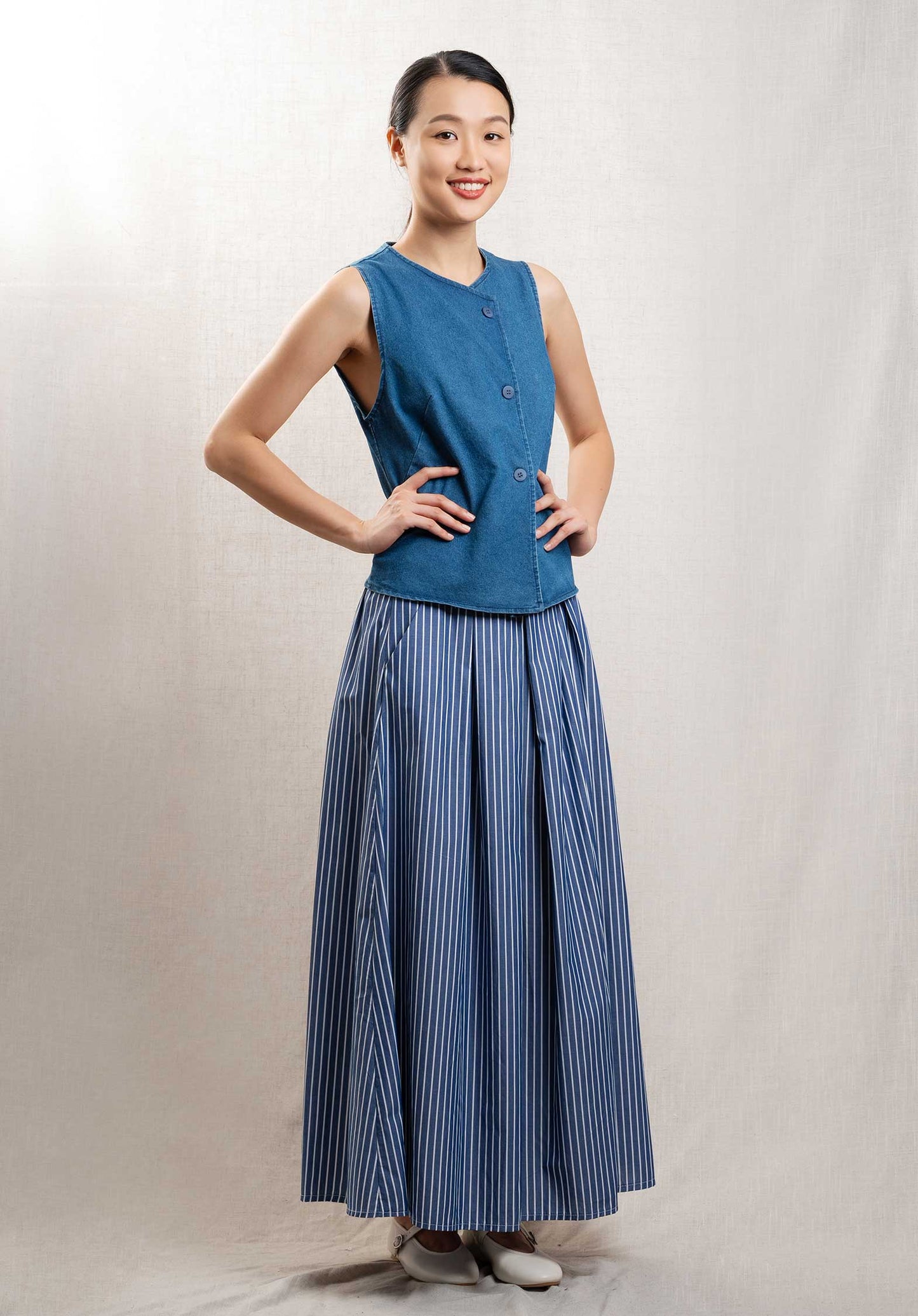 Skirt 19323 White-Blue