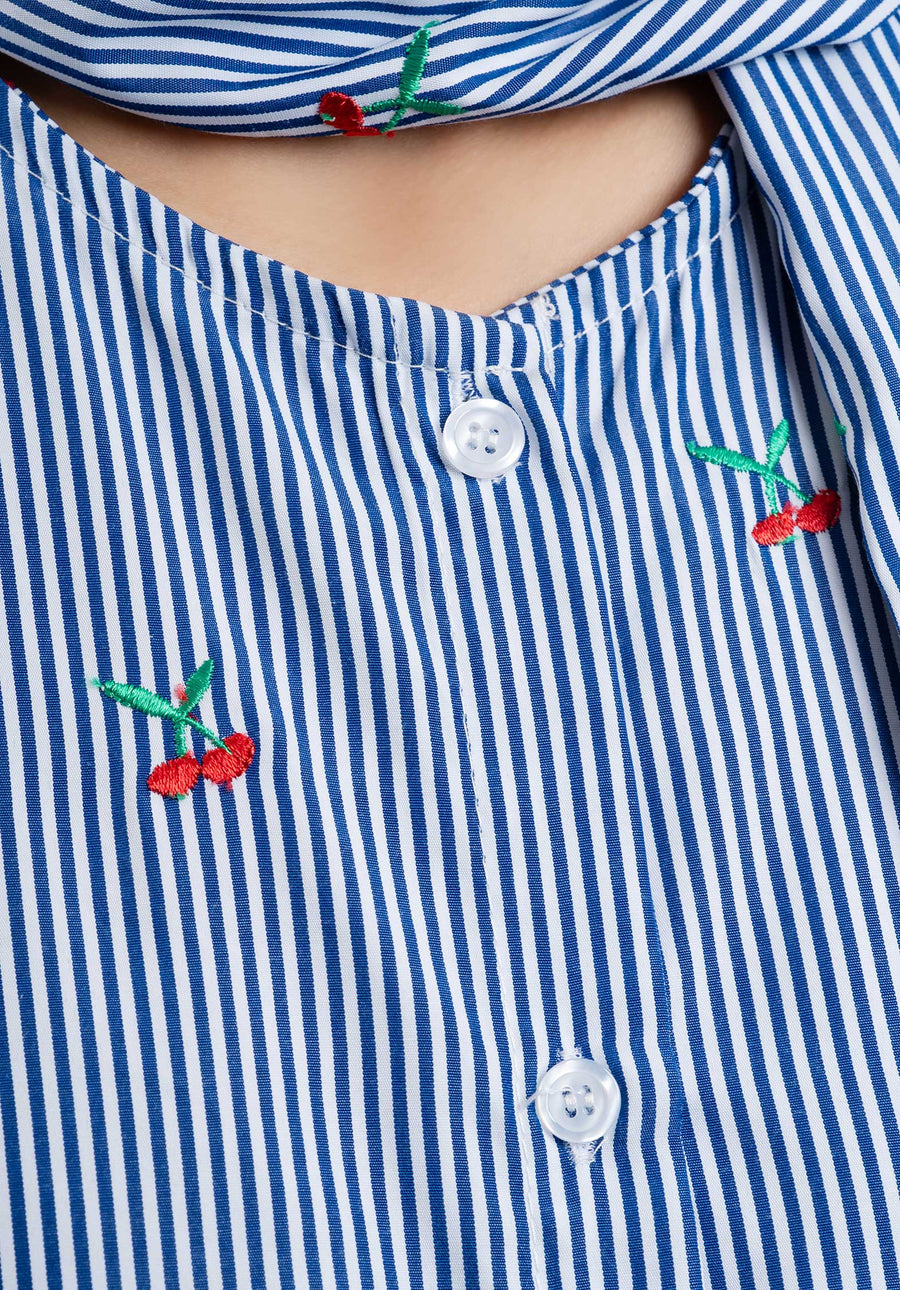 Blouse 13215 Pn33 Blue-Stripe