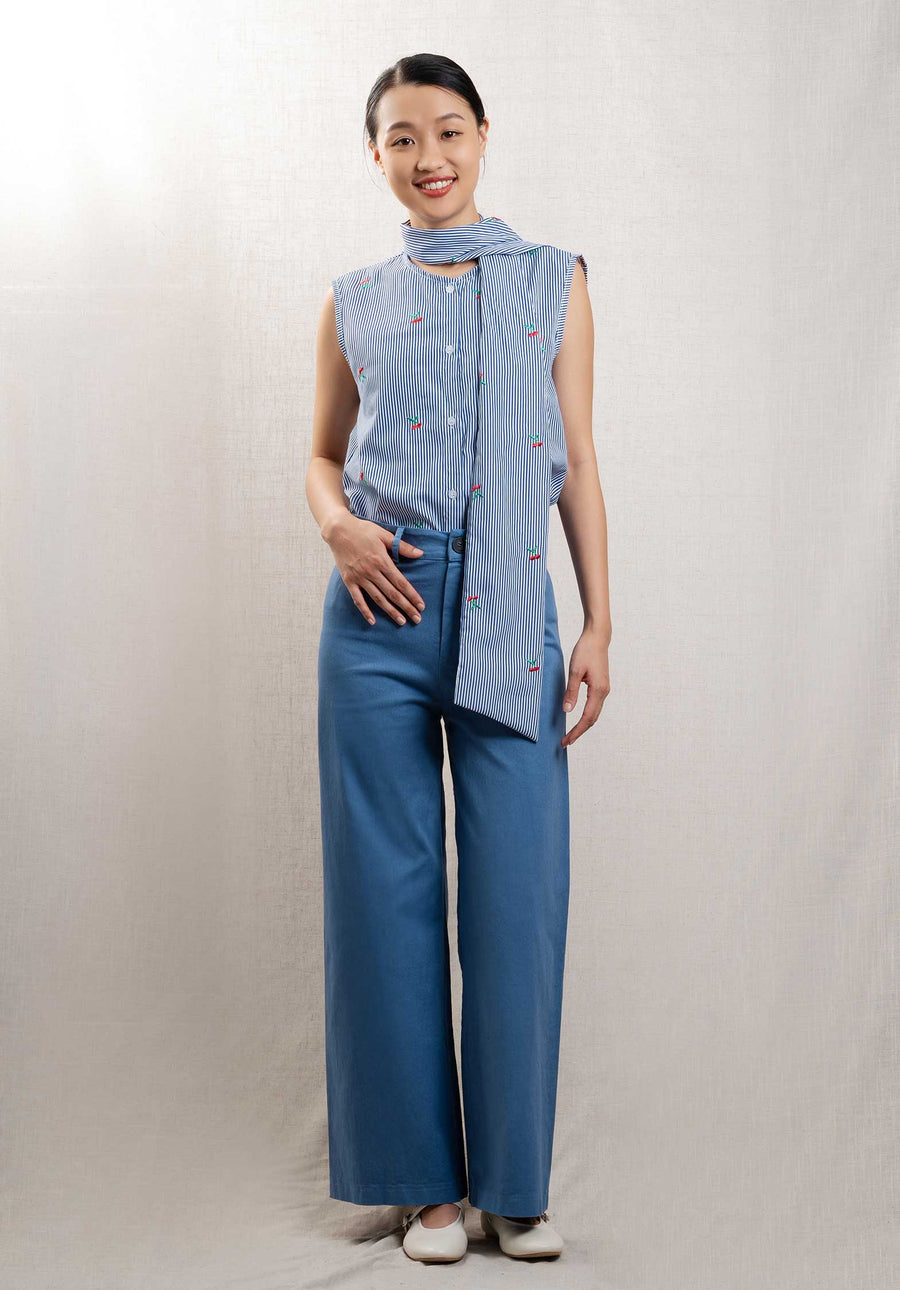 Blouse 13215 Pn33 Blue-Stripe