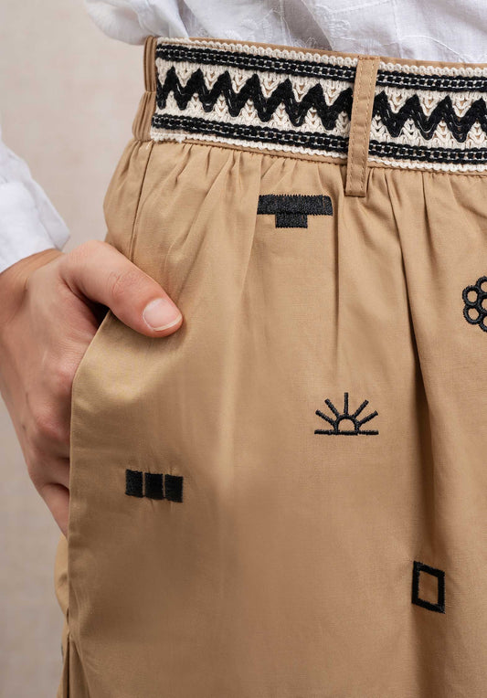 Pants Md7269 Beige