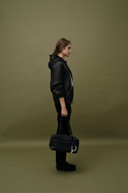 Jacket Hood Blouson Jkt Black