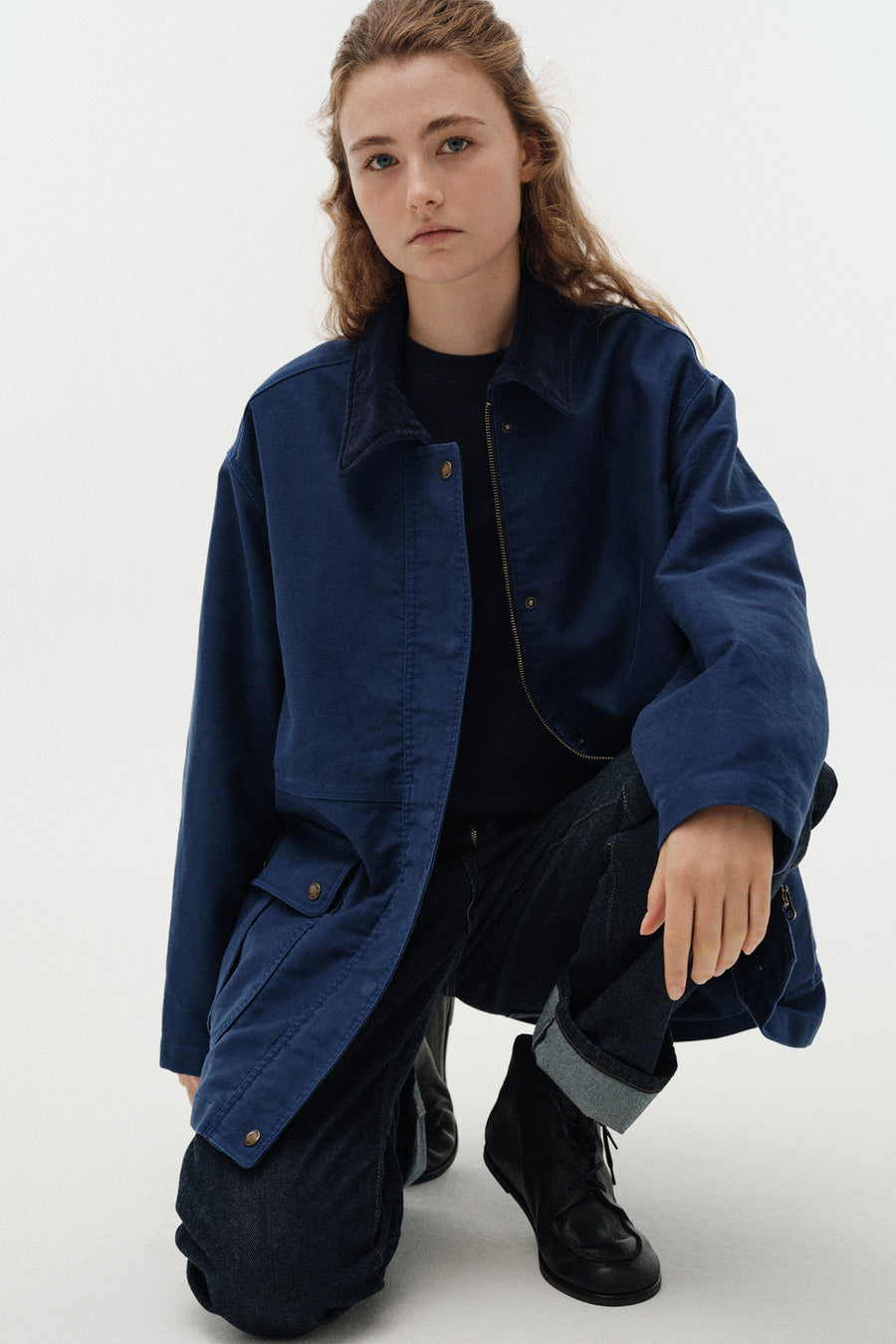 Coat Mole Skin Hunt J Blue