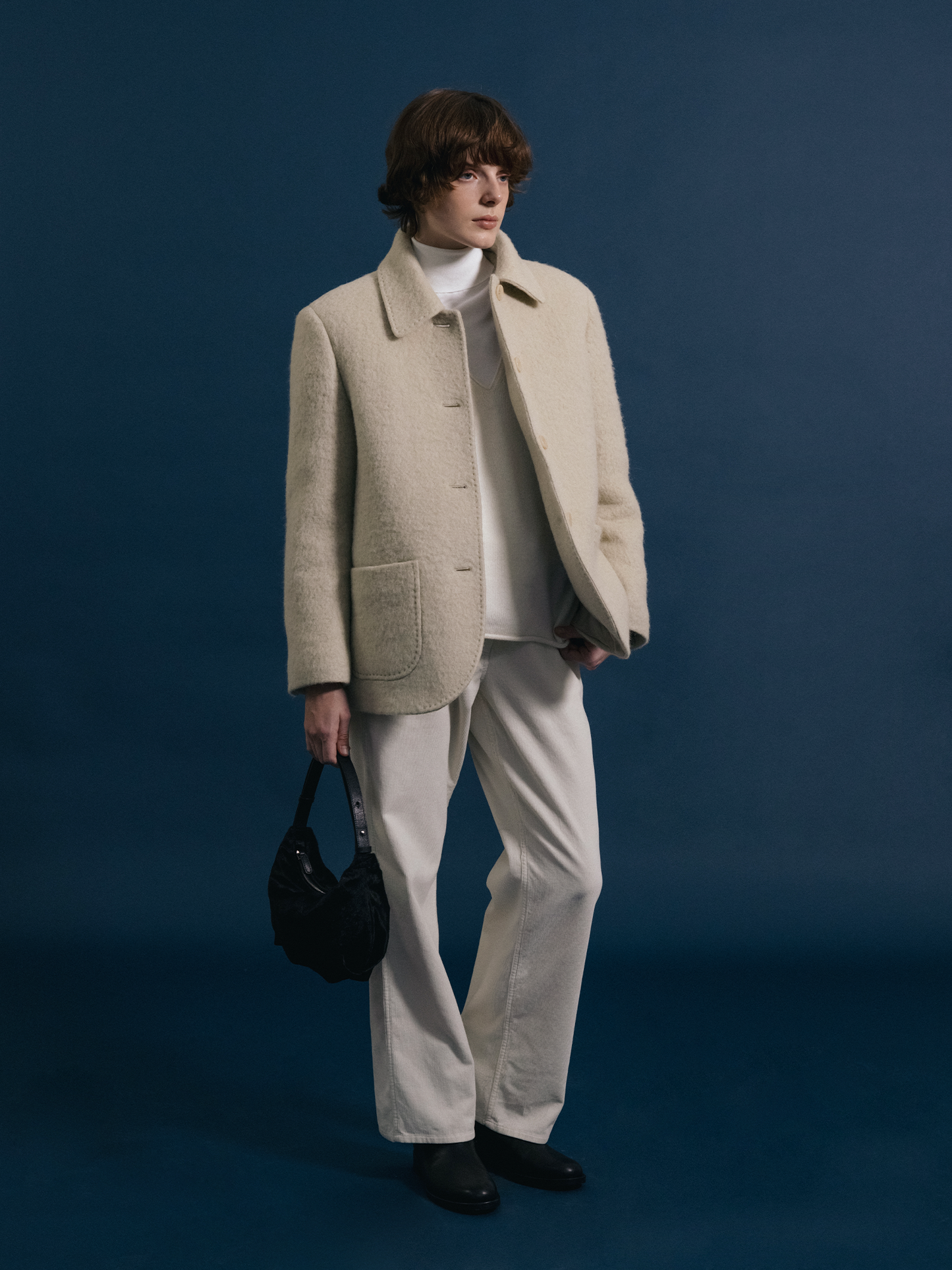 Shoulder Bag Shoulder Mini Black-Suede