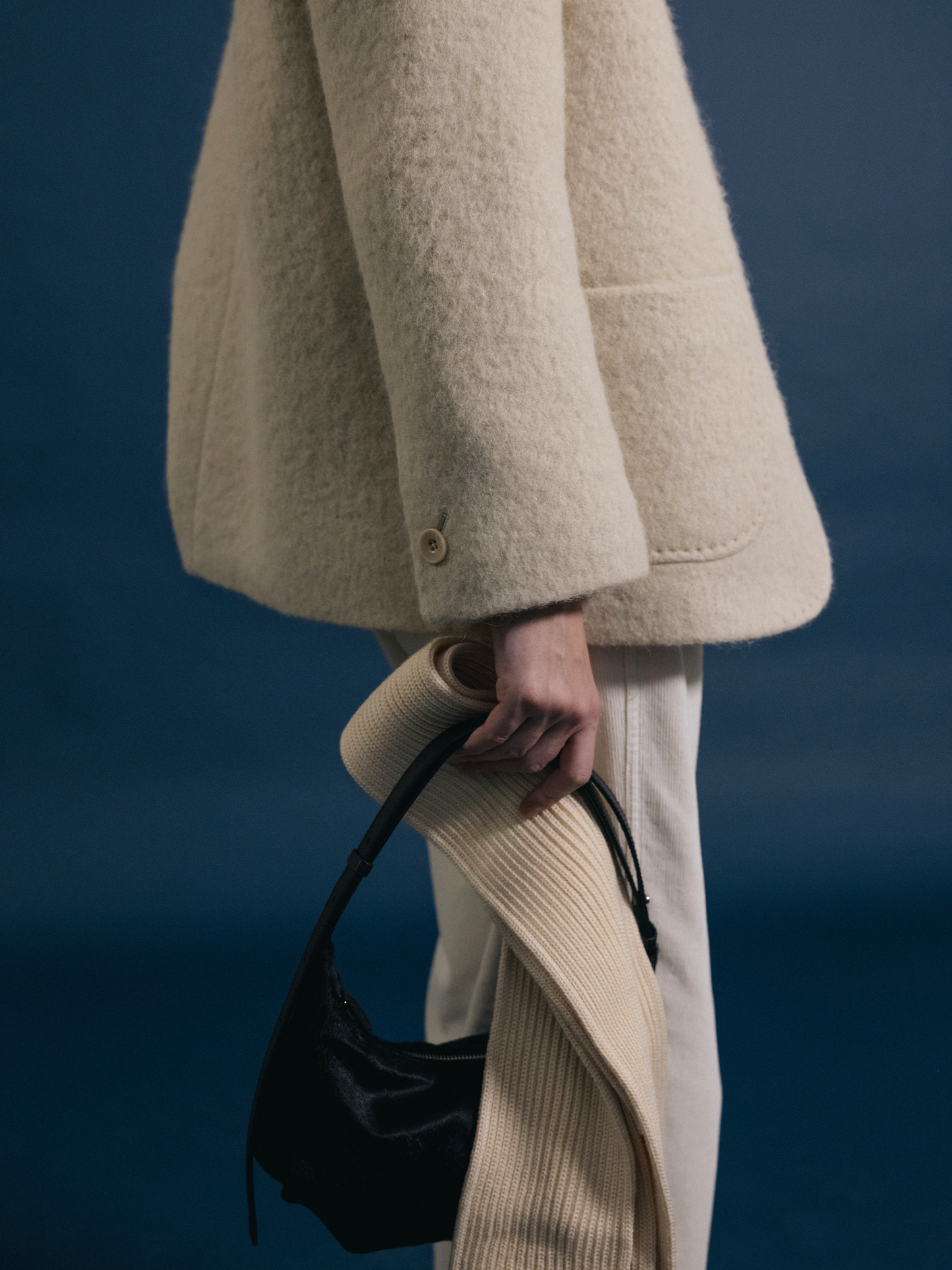 Shoulder Bag Shoulder Mini Black-Suede