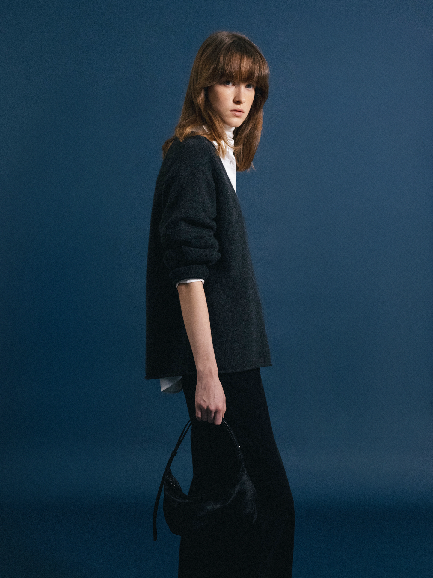 Shoulder Bag Shoulder Mini Black-Suede