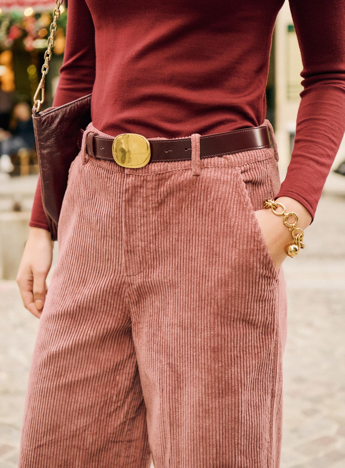 Belt 225ako Bordeaux