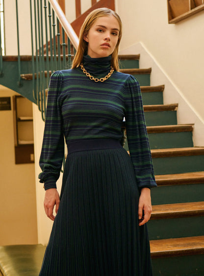 Skirt 225janie Rayures Navy