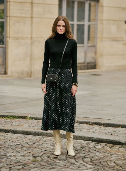 Skirt 225jazz Pois Noir