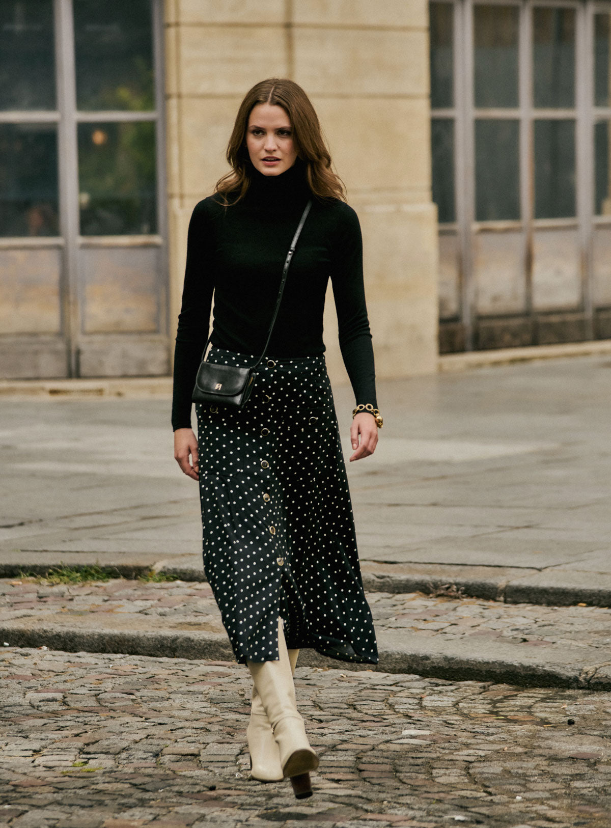 Skirt 225jazz Pois Noir